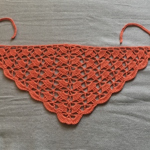 Sütőtök bandana kendő, Ruha & Divat, Sál, Sapka, Kendő, Kendő, Horgolás, MESKA