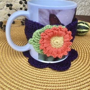 Lila bögre dísz , Otthon & Életmód, Dekoráció, Asztal és polc dekoráció, Asztaldísz, , MESKA