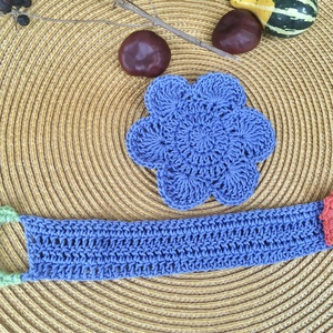 Kék virágos bögredísz - otthon & életmód - dekoráció - asztal és polc dekoráció - asztaldísz - Meska.hu