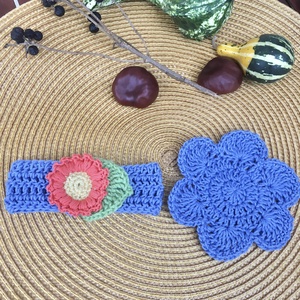 Kék virágos bögredísz - otthon & életmód - dekoráció - asztal és polc dekoráció - asztaldísz - Meska.hu