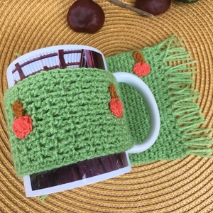 Sütőtökös bögrealátét , Otthon & Életmód, Dekoráció, Asztal és polc dekoráció, Asztaldísz, Horgolás, MESKA