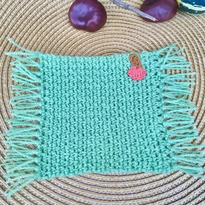 Sütőtökös bögrealátét  - otthon & életmód - dekoráció - asztal és polc dekoráció - asztaldísz - Meska.hu