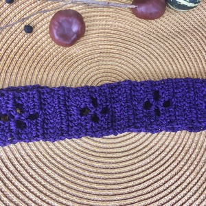 Lila hajpánt - ruha & divat - hajdísz & hajcsat - hajráf & hajpánt - Meska.hu