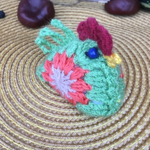 Horgolt tyúk 1., Otthon & Életmód, Dekoráció, Asztal és polc dekoráció, Asztaldísz, Horgolás, MESKA