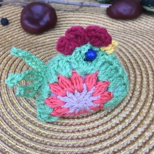 Horgolt tyúk 1. - otthon & életmód - dekoráció - asztal és polc dekoráció - asztaldísz - Meska.hu