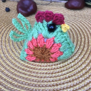 Horgolt tyúk 3., Otthon & Életmód, Dekoráció, Asztal és polc dekoráció, Asztaldísz, Horgolás, MESKA