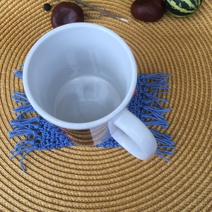 Sütőtökös bögreszőnyeg 2. - otthon & életmód - dekoráció - asztal és polc dekoráció - asztaldísz - Meska.hu