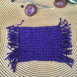 Lila bögreszőnyeg , Otthon & Életmód, Dekoráció, Asztal és polc dekoráció, Asztaldísz, Horgolás, MESKA