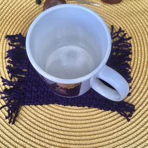 Lila bögreszőnyeg  - otthon & életmód - dekoráció - asztal és polc dekoráció - asztaldísz - Meska.hu