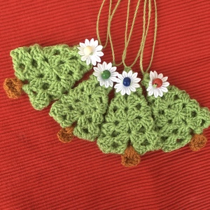 4 db-os karácsonyfa dísz  - karácsony - karácsonyi lakásdekoráció - karácsonyfadíszek - Meska.hu