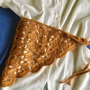 Karamella kendő - ruha & divat - sál, sapka, kendő - kendő - Meska.hu