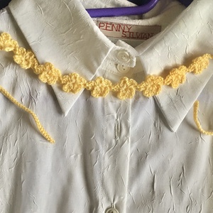 Sárga nyakpánt - Meska.hu