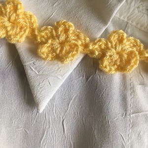 Sárga nyakpánt - ékszer - nyaklánc - nyakpánt, gallér - Meska.hu