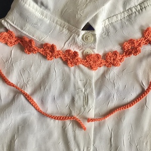 Narancs nyakpánt - Meska.hu