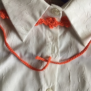 Narancs nyakpánt - ékszer - nyaklánc - nyakpánt, gallér - Meska.hu