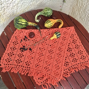 Narancssárga terítő - Meska.hu