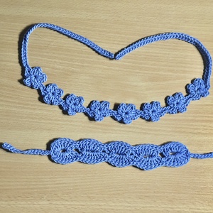 Kék szett  - ékszer - nyaklánc - nyakpánt, gallér - Meska.hu