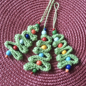 3 db-os cikk-cakk karácsonyfa dísz  - Meska.hu