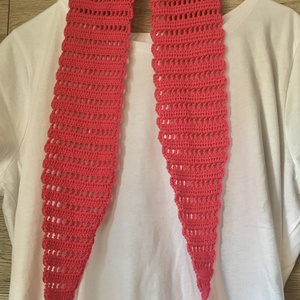 Pink sál - ruha & divat - sál, sapka, kendő - sál - Meska.hu
