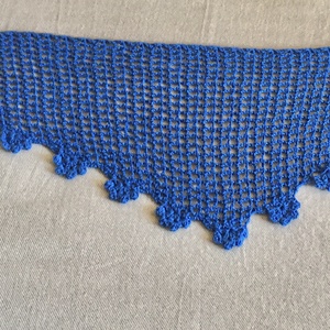 Királykék kendő  - ruha & divat - sál, sapka, kendő - kendő - Meska.hu