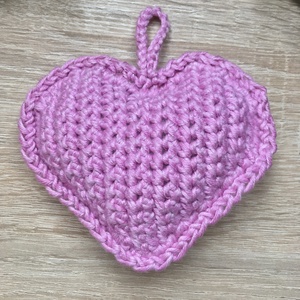 Valentin szív, Otthon & Életmód, Dekoráció, Dísztárgy, Horgolás, MESKA