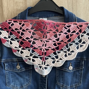 Batik horgolt  bandana kendő - Meska.hu