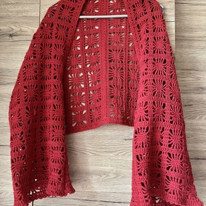 Borvörös  bolero/shrug - ruha & divat - női ruha - bolero - Meska.hu