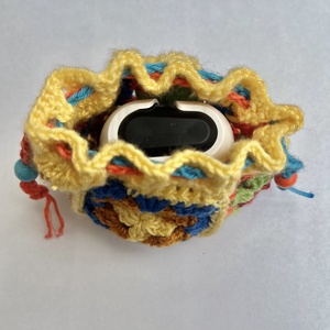 Színes fülhallgató tartó - táska & tok - pénztárca & más tok - fülhallgató tok  - Meska.hu