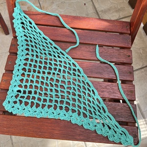 Zöld boho fejkendő /bandana - Meska.hu