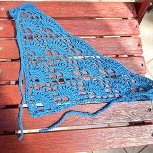 Óceán horgolt  bandana kendő - Meska.hu
