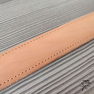 Varrott szélű natúr öv - ruha & divat - öv & övcsat - öv - Meska.hu