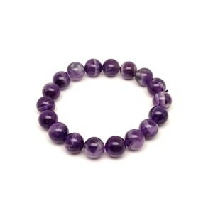 Ametiszt golyó karkötő 11-12 mm, Ékszer, Karkötő, Ásványkarkötő, , MESKA