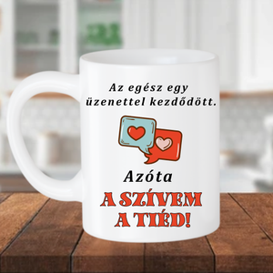 Az egész egy üzenettel.. bögre, Otthon & Életmód, Konyhafelszerelés, tálalás, Tálalás, Bögre & Csésze, Mindenmás, MESKA