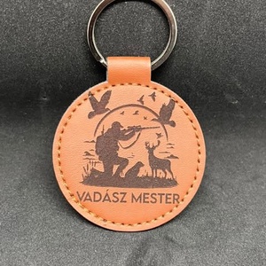 Vadász mester kulcstartó, Táska & Tok, Kulcstartó & Táskadísz, Kulcstartó, Gravírozás, pirográfia, MESKA