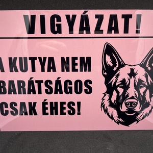 Kutya tábla, Németjuhász - Meska.hu