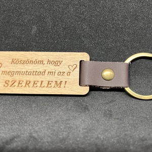 Szerelmes kulcstartó, Táska & Tok, Kulcstartó & Táskadísz, Kulcstartó, Gravírozás, pirográfia, MESKA
