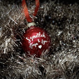 Gravírozott üveggömb - Meska.hu