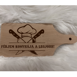 Férjem konyhája a legjobb gravírozott vágódeszka, Otthon & Életmód, Konyhafelszerelés, tálalás, Sütés, főzés, Vágódeszka, , MESKA