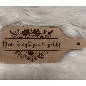 Dédi konyhája a legjobb gravírozott vágódeszka, Otthon & Életmód, Konyhafelszerelés, tálalás, Sütés, főzés, Vágódeszka, Gravírozás, pirográfia, MESKA