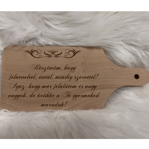 Köszönöm, hogy gravírozott vágódeszka, Otthon & Életmód, Konyhafelszerelés, tálalás, Sütés, főzés, Vágódeszka, , MESKA