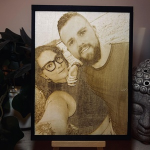 Egyedi gravírozott kép, Otthon & Életmód, Dekoráció, Dísztárgy, Gravírozás, pirográfia, MESKA