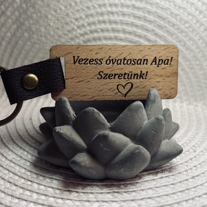 Vezess óvatosan Apa és Papa kulcstartó, Táska & Tok, Kulcstartó & Táskadísz, Kulcstartó, Gravírozás, pirográfia, MESKA