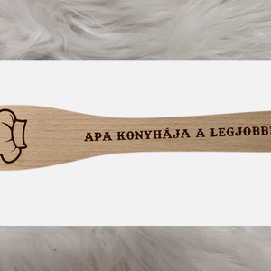 Apa-Papa-Após konyhája fakanál, Otthon & Életmód, Konyhafelszerelés, tálalás, Sütés, főzés, Fakanál & Fakanáltartó, Gravírozás, pirográfia, MESKA