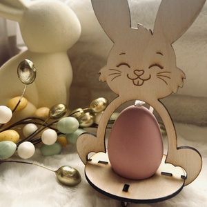 Húsvéti nyuszis tojástartó � Kinder tojás tartó, névre szóló húsvéti ajándék, húsvéti dekor - Meska.hu