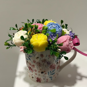 Gyertyavirág csuporban , Otthon & Életmód, Gyertya, illat, aroma, Gyertya, Gyertya-, mécseskészítés, MESKA