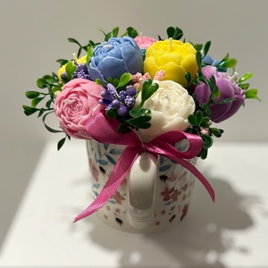 Gyertyavirág csuporban  - otthon & életmód - gyertya, illat, aroma - gyertya - Meska.hu