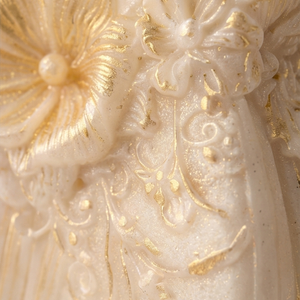 Aranyporos virágos szójaviasz kistáska��� - otthon & életmód - gyertya, illat, aroma - gyertya - Meska.hu