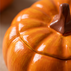 Narancssárga Halloween kerámia tök��� - otthon & életmód - dekoráció - halloween - halloweeni tök - Meska.hu
