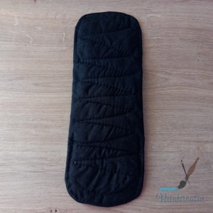 Fekete mosható betét 22cm - szépségápolás - intim higiénia - intimbetét - Meska.hu