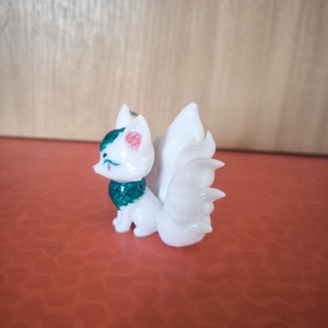 Fehér kilencfarkú róka kulcstartó - táska & tok - kulcstartó & táskadísz - kulcstartó - Meska.hu